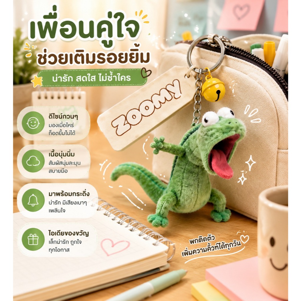 COD ตุ๊กตา lizard tom14cm จะส่งเสียง สามารถพูดลิ้น จัดแต่งทรงผมที่เป็นนามธรรมและตลก สร้างสรรค์ของขวัญวันเกิดตลก