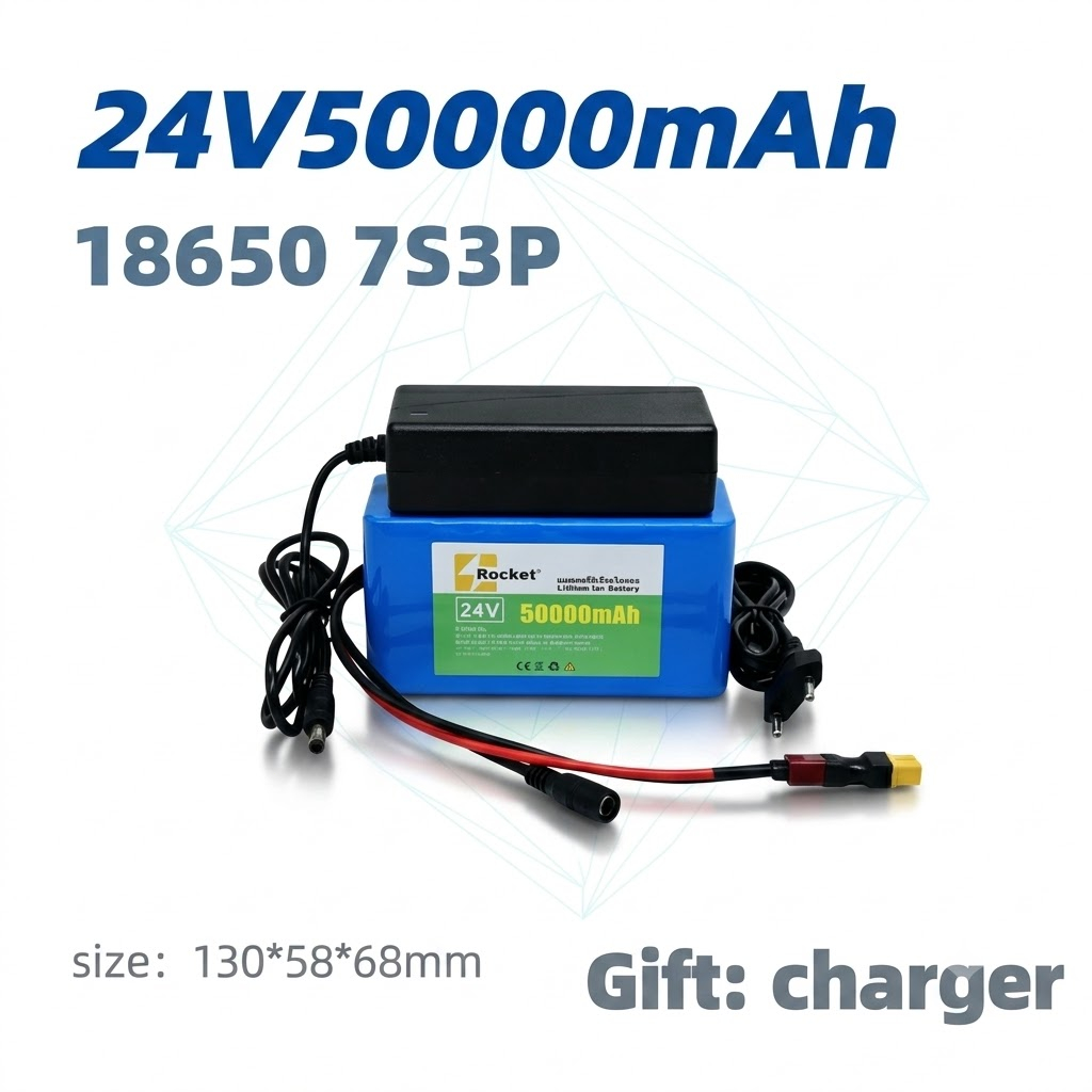 lithium battery 24V 30Ah 50Ah BMS แบตเตอรี่แบบชาร์จไฟพร้อม แบตเตอรี่ลิเธียมบอร์ดป้องกัน