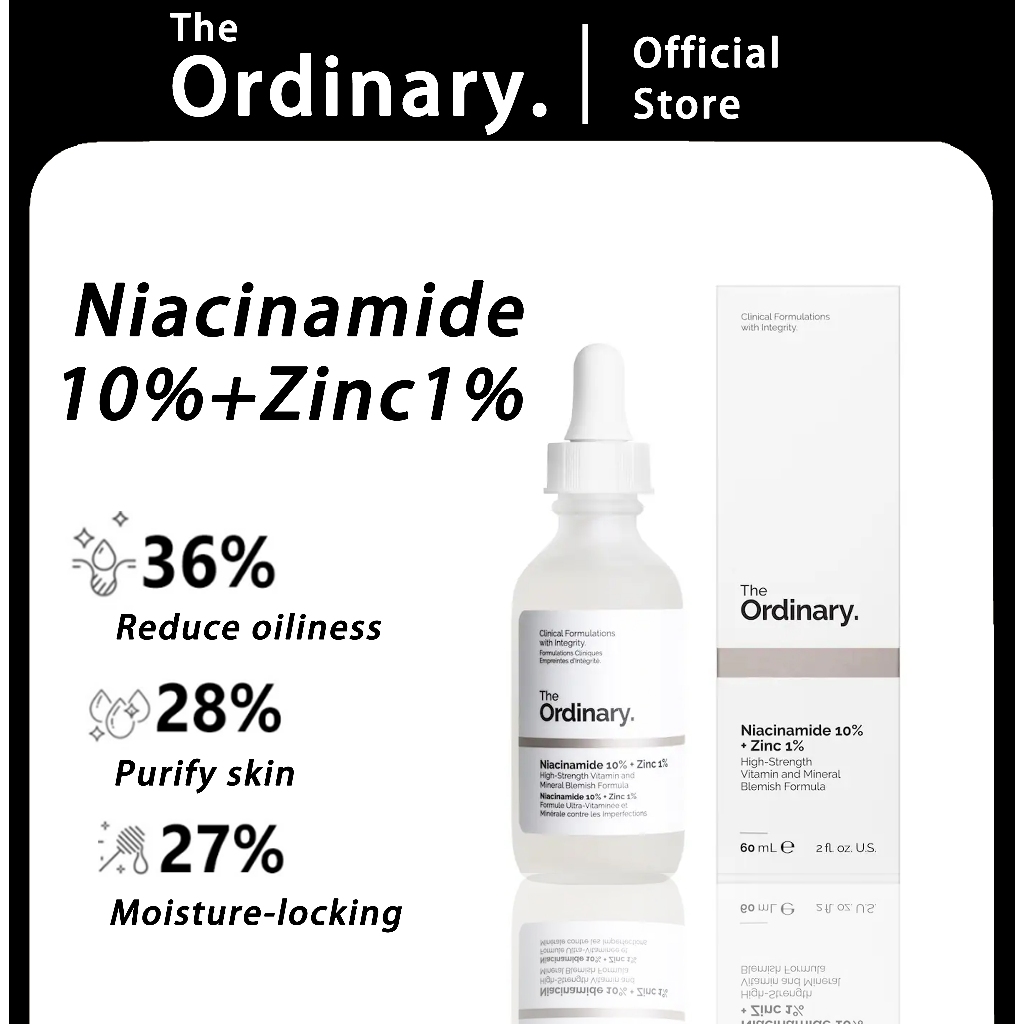 The Ordinary Niacinamide 10% + Zinc 1% เซรั่มลดสิว คุมมัน กระชับรูขุมขน ผิวใส 30ml