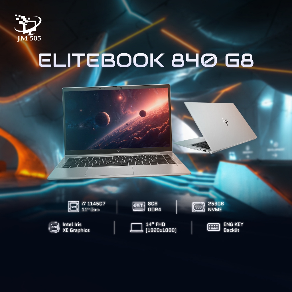 [2nd Hand] HP EliteBook 840 G8 i5-11th Gen/8GB/256GB SSD/14″ FHD