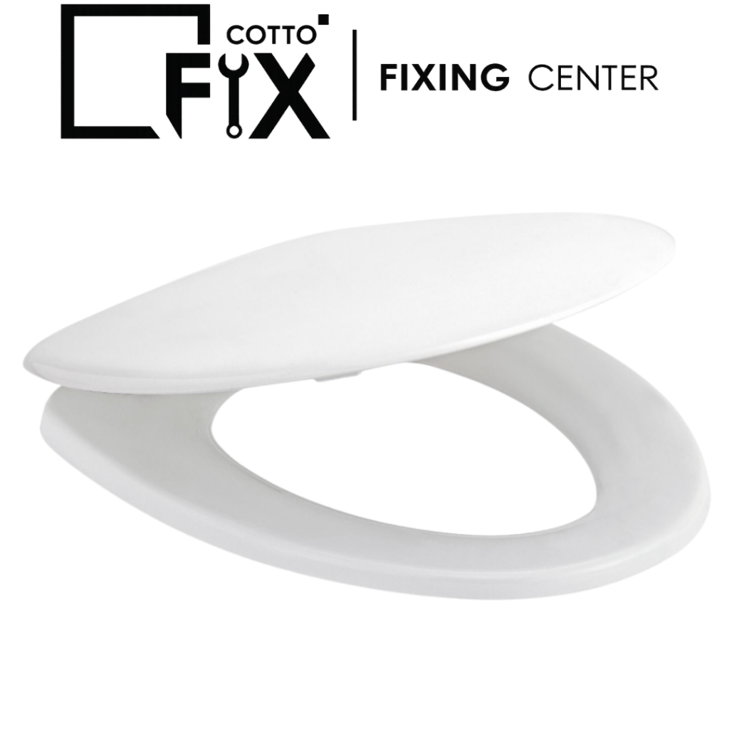 COTTO รุ่น C91005 ฝารองนั่ง ELONGATE (SOFT CLOSE) (พร้อมคู่มือ + หูฝารองนั่ง)