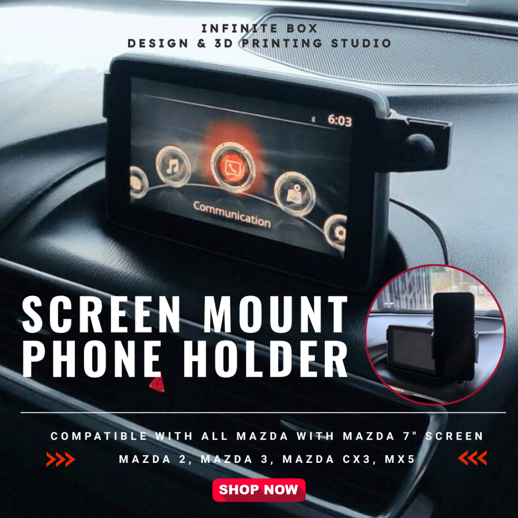 ที่วางโทรศัพท์มือถือ Mazda ขาจับโทรศัพท์ที่จอ สำหรับรถยนต์มาสด้า Mazda | Mazda Screen Mount Phone Holder