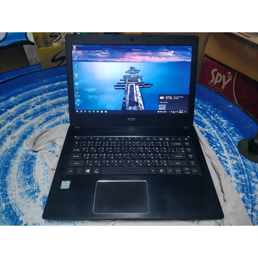 โน๊ตบุ๊ค Acer TravelMate P249 i5-7200U  (ไม่มีแรม และ ฮาร์ดดิส) ใช้งานปกติ แบตดี เก็บไฟ 2-3 ชม. up