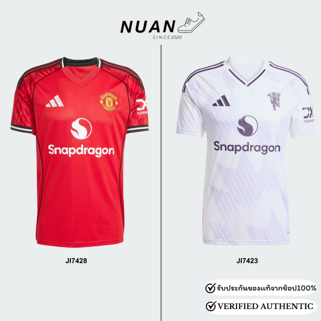 🔥ลดเพิ่ม 20% ทักแชท🔥เสื้อฟุตบอล ชุดเหย้า ชุดเยือน Adidas Football Manchester United 25/26 “ JI7428 J