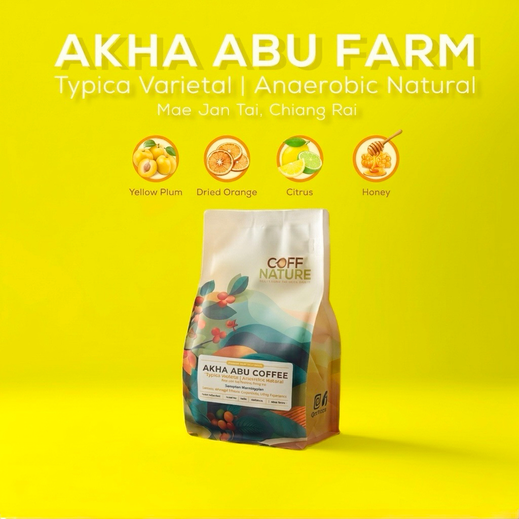 [ Typica Sweet ] กาแฟคั่วอ่อน แม่จันใต้ | Akha Abu Farm | Typica | Anaerobic Natural | Omni Roast
