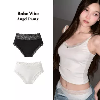 Angel Panty Babe Vibe | กางเกงในลูกไม้เอวสูง ขอบเอวแต่งลูกไม้ พรางหน้าท้อง ใส่สบาย ลุคหวานละมุน เซ็กซี่เบา ๆ