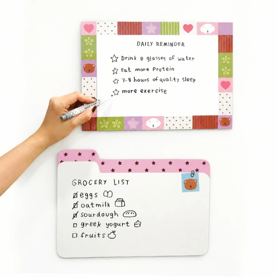 Bringhome Magnet Whiteboard แผ่นไวท์บอร์ดแบบแม่เหล็ก พร้อมปากกา