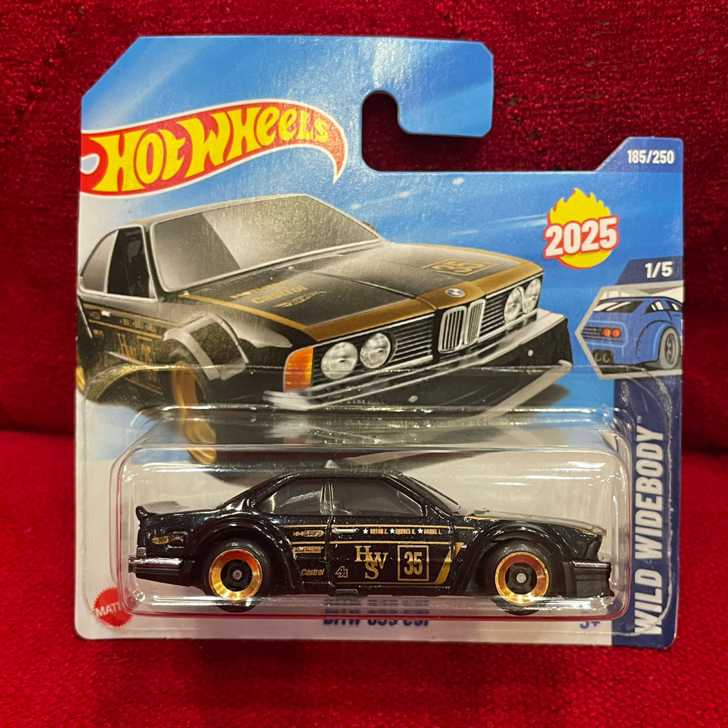 Hotwheels แพ็คสั้น BMW 635 CSi⚫️🟡