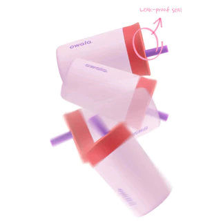 Owala Kids Tumbler ขนาด 12oz (355ml), ขวดสแตนเลสหุ้มฉนวน ทนความร้อนและไม่รั่วซึม ปราศจาก BPA มีให้เลือกหลายสี