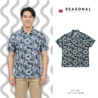เสื้อแตงโม (SUIKA) -เสื้อยืดคอปกแขนสั้น พิมพ์ ลายดอกไม้/กราฟฟิก (P.P-082 072 182 195 196)