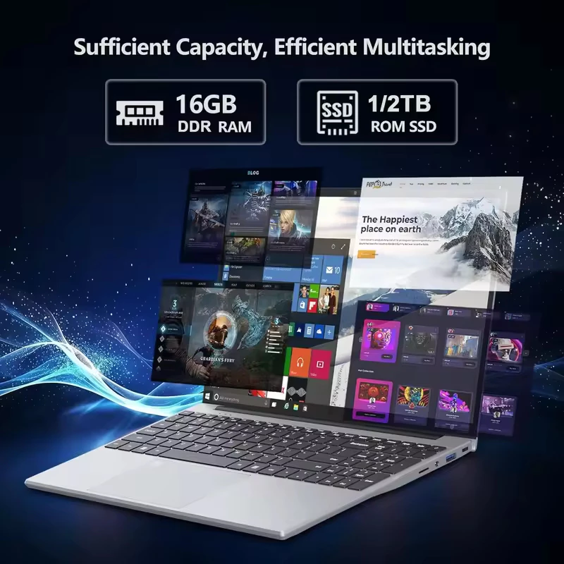 【รับประกัน 3 ปี】โน้ตบุ๊กพกพา Intel Core i9 laptop Windows 11 Pro 15.6 นิ้ว Gaming laptop แล็ปท็อป i9 Notebook thumbnail 4