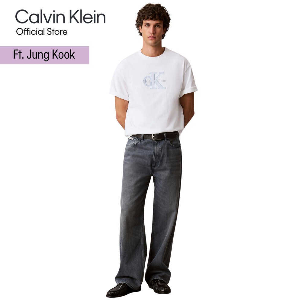 CALVIN KLEIN กางเกงยีนส์ผู้ชาย Baggy Jeans รุ่น 4RF730G SCO-สี Blue Gray