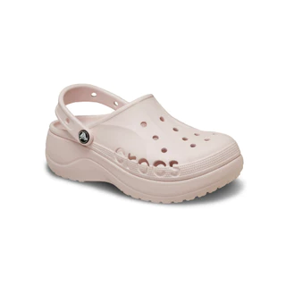 Crocs รองเท้าลำลองผู้หญิง BAYA PLATFORM CLOG Pink ICONIC Women NEW