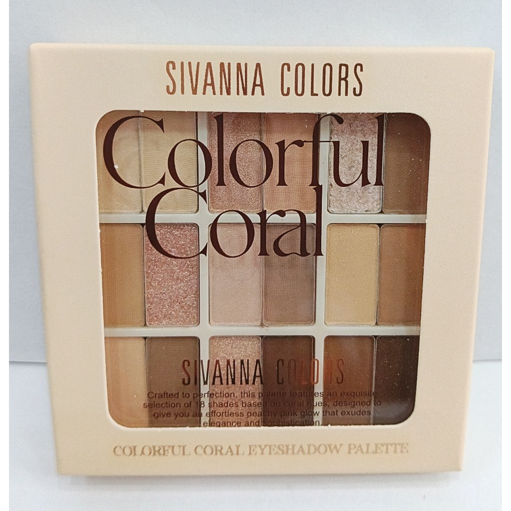 Sivanna color อายแชโดว์18สีcolor ful coral HF659