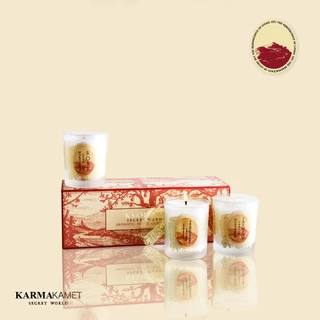 KARMAKAMET | Aromatic Petite Glass Candle / Set | คามาคาเมต เทียนหอม ตกแต่งบ้าน ปรับอากาศ ผ่อนคลาย ของขวัญ