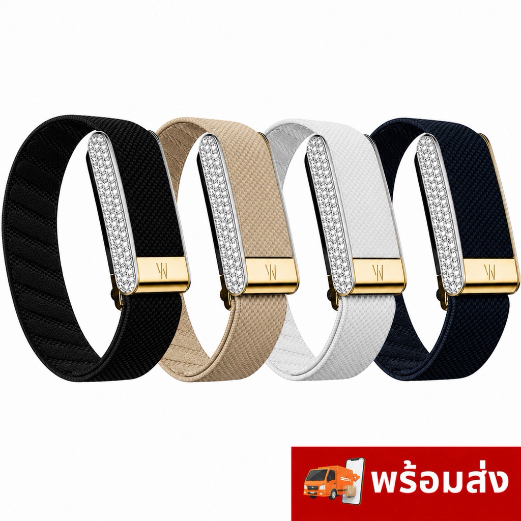 [🇺🇸ใหม่🔥Crystal-Gold🔥ส่งทันที!]🇺🇸สายWHOOP 5.0 +W 🇺🇸(ไม่รวมเครื่อง) สายSuperknit Luxe สายwhoop ไม่ใช่ของแท้ โรงงานมาเอง