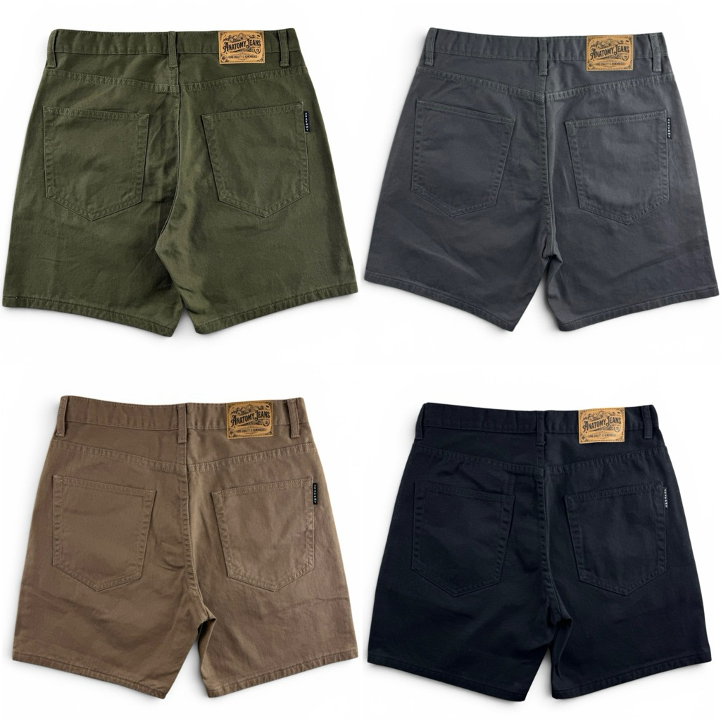 [พร้อมส่งทุกไซส์/สี] Anatomy - กางเกงขาสั้นทรงขากระบอกรุ่นBasic Twill Earth(4 color)
