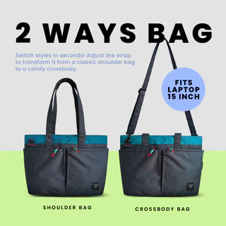 Martin relife bag กระเป๋าผ้ารีไซเคิลรุ่นมาร์ติน / 15" laptop bag / shoulder bag / crossbody bag