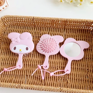 พร้อมส่ง 🇹🇭 หวีและกระจกพกพา ลายซานริโอ้ 🐰💕 สุดคิวท์