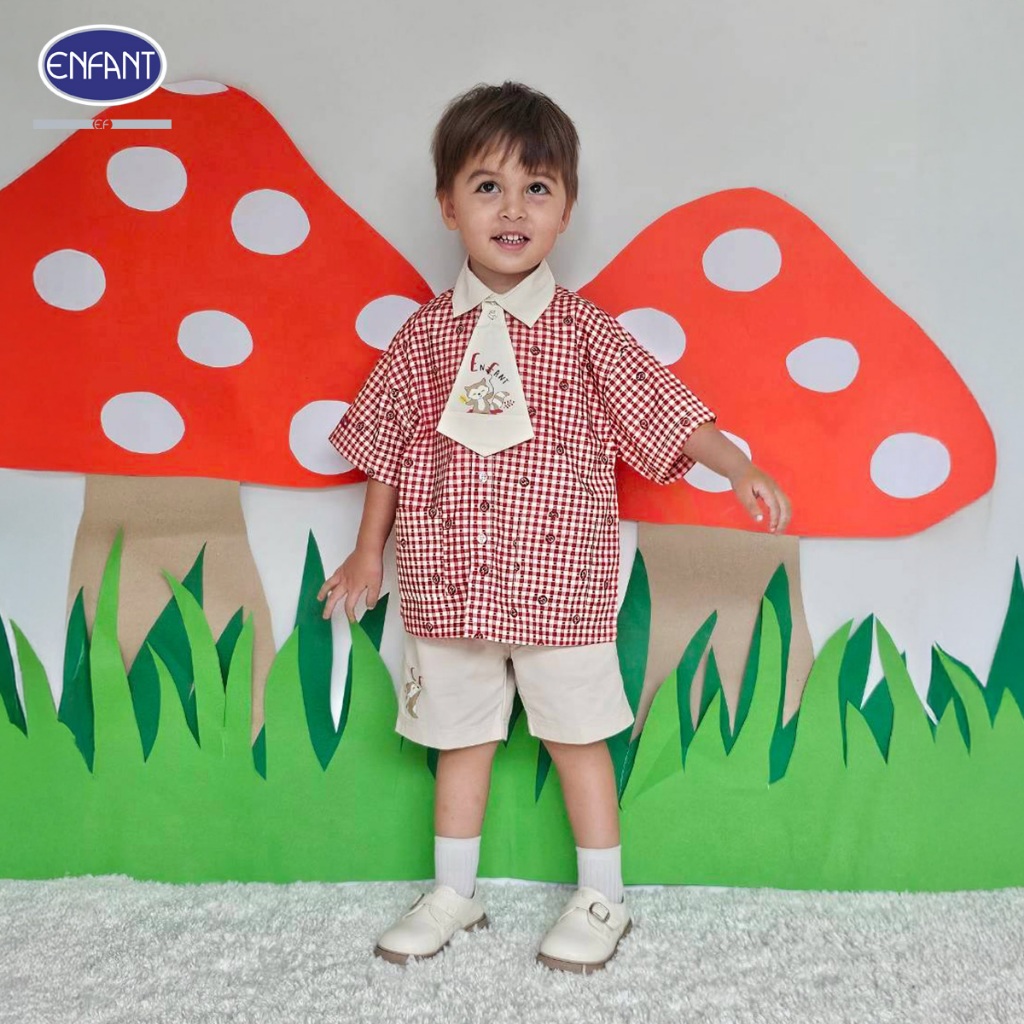 ENFANT ชุดเสื้อผ้าเด็กชาย สำหรับ 6 เดือน-8 ขวบ EE1U80