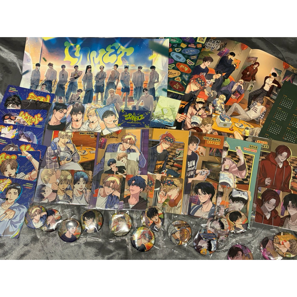 💚(พร้อมส่ง)💚 การ์ด + โปสการ์ด + อะไหล่ ssgt ปฏิทิน lezhin spaklz bomtoon sweet