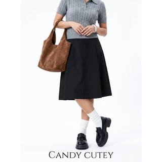 Candy Cutey Penny Loafer ดีไซน์คลาสสิก พื้นหนาเสริมส้นเล็กน้อย ทรงสุภาพ ใส่ทำงานได้