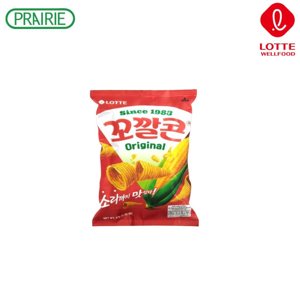 ล็อตเต้ คอร์น สแน็ค ออริจินัล 67 กรัม / Lotte Corn Snack Original 67g.