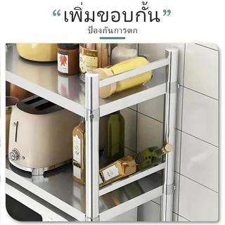 ชั้นวางของ ชั้นแขวนผนังสแตนเลส 2 ชั้น แข็งแรง ทนทาน วางเครื่องปรุง ใช้ในครัวเรือนและร้านอาหาร