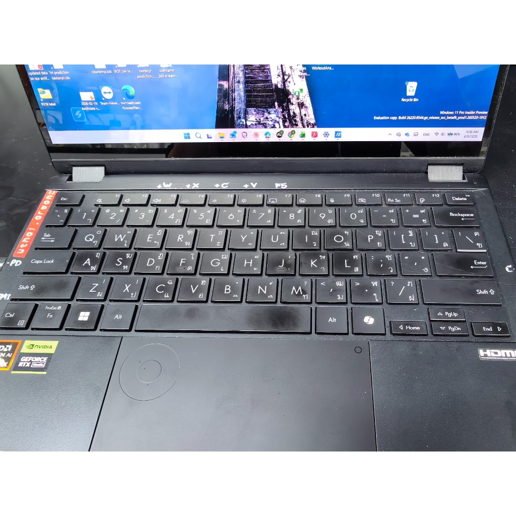 ASUS ProArt PX13 HN7306WV Ryzen AI 9 HX 370 RAM 32GB SSD 1TB RTX 4060 จอ OLED 3K ทัชสกรีน พับ 360 ปร