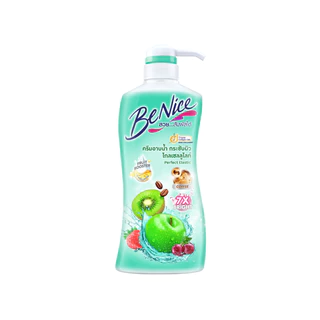 [แพ็ค2] BeNice บีไนซ์ ผลิตภัณฑ์ครีมอาบน้ำ สูตรกระชับผิว 400 มล. x2, สีเขียว, ผิวสวยเรียบเนียน