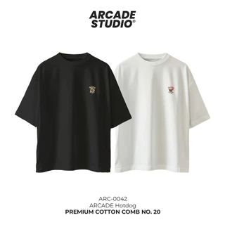[พรี 4 วัน] ARCADE เสื้อ Hotdog (ARC-0042) / เสื้อ Oversize เนื้อผ้า 100% Cotton Comb 190 GSM