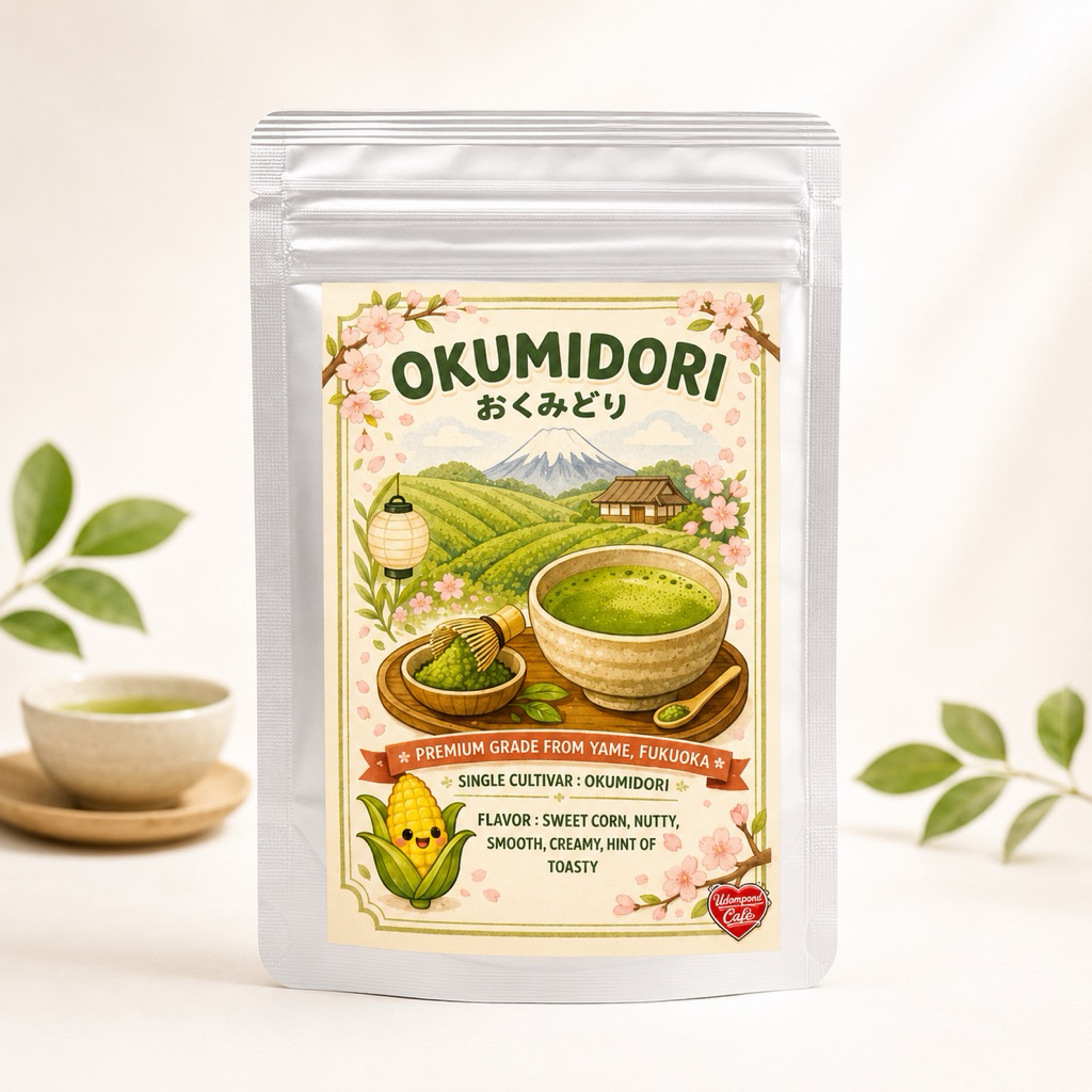 OKUMIDORI MATCHA มัทฉะสายพันธุ์เดี่ยวโอคุมิโดริ จากเมืองยาเมะ