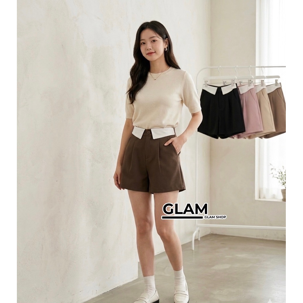 LILY งานป้าย งานนำเข้า กางเกงขาสั้น ทรงสวยตรงปก ดีเทลน่ารัก ใส่เที่ยว/ใส่ทำงาน/ใส่ออกงานได้เลยค่า