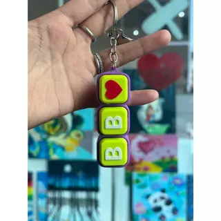 Keycap• พวงกุญแจ CLIKER ที่ห้อยกระเป๋ามินิมอล ใส่ชื่อได้ ป้ายชื่อ Diy คีย์บอร์ดกดแก้เครียด ของเล่นคลายเครียด1