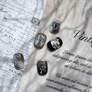 สติกเกอร์ติดเล็บลายโครมฮาร์ท Chrome Heart