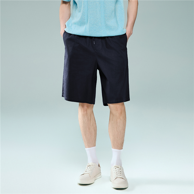 GIORDANO (Online Exclusive) กางเกงขาสั้นผู้ชาย Men's Loose Elastic Waist Shorts 13106314