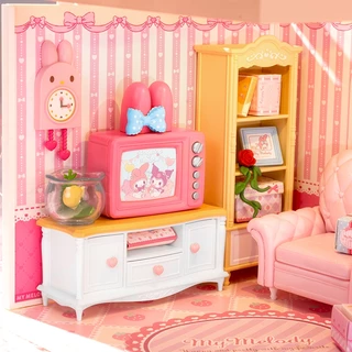 M&G Life x Rolife Sanrio Super World โมเดลของเล่นตัวต่อแบบประกอบเอง