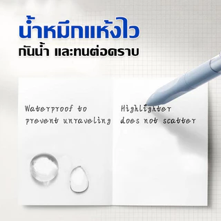 Aimilo ปากกาแบบกด 12ด้าม/กล่อง หัว 0.5 มม. ปากกาเจล หัวเข็ม เขียนลื่น หมึกเข้มแห้งเร็ว เครื่องเขียน สำหรับนักเรียน