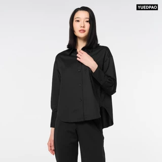 Yuedpao Ultimate Stretch - Women's Long Sleeve Shirts (Oversized Fit) เสื้อเชิ้ตโอเวอร์ไซส์ เสื้อเชิ้ตผู้หญิง สีพื้น
