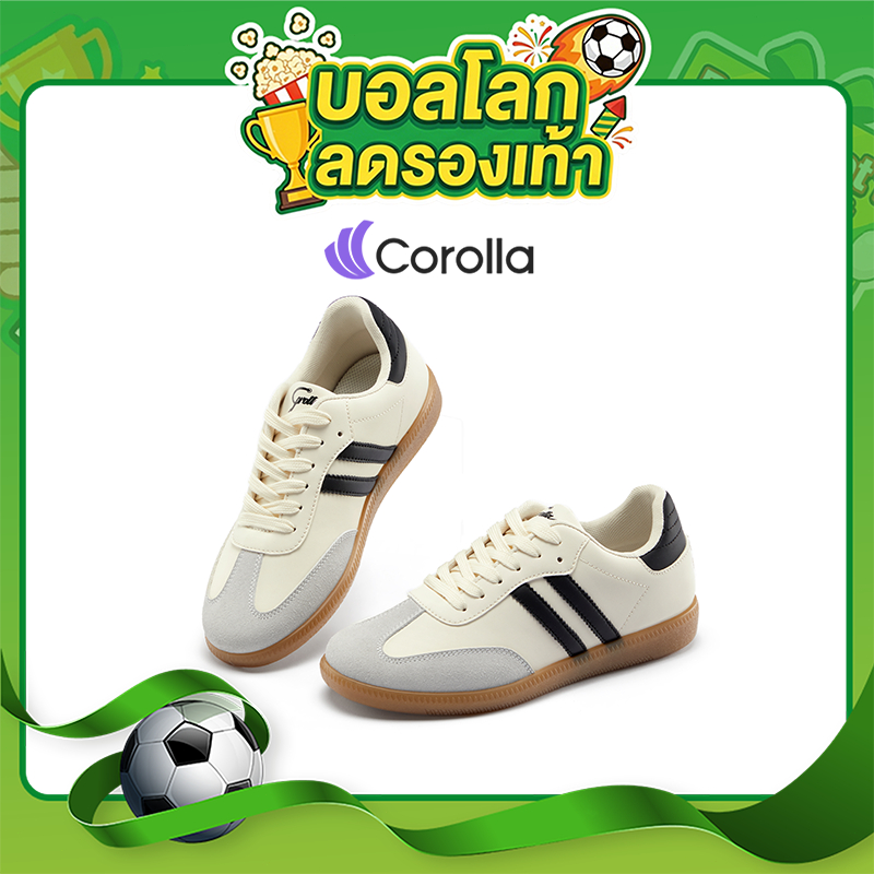 【รองเท้าคู่รัก】Corolla Ace Shoes รองเท้าผ้าใบลำลองส้นแบน สำหรับผู้ชาย และผู้หญิง ระบายอากาศดี ทนทาน ยืดหยุ่น