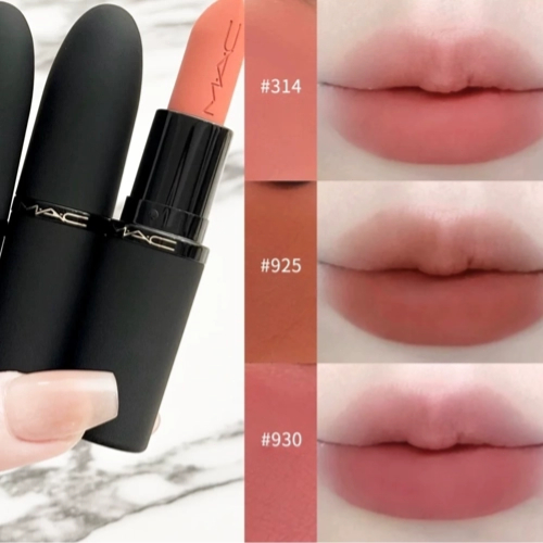MAC Powder Kiss Lipstick 4 Powders ลิปแมตต์ฟุ้งละมุน เบลอปาก Soft-Focus สีสวยติดทน ไม่ตกร่อง ไม่หนักปาก ของแท้