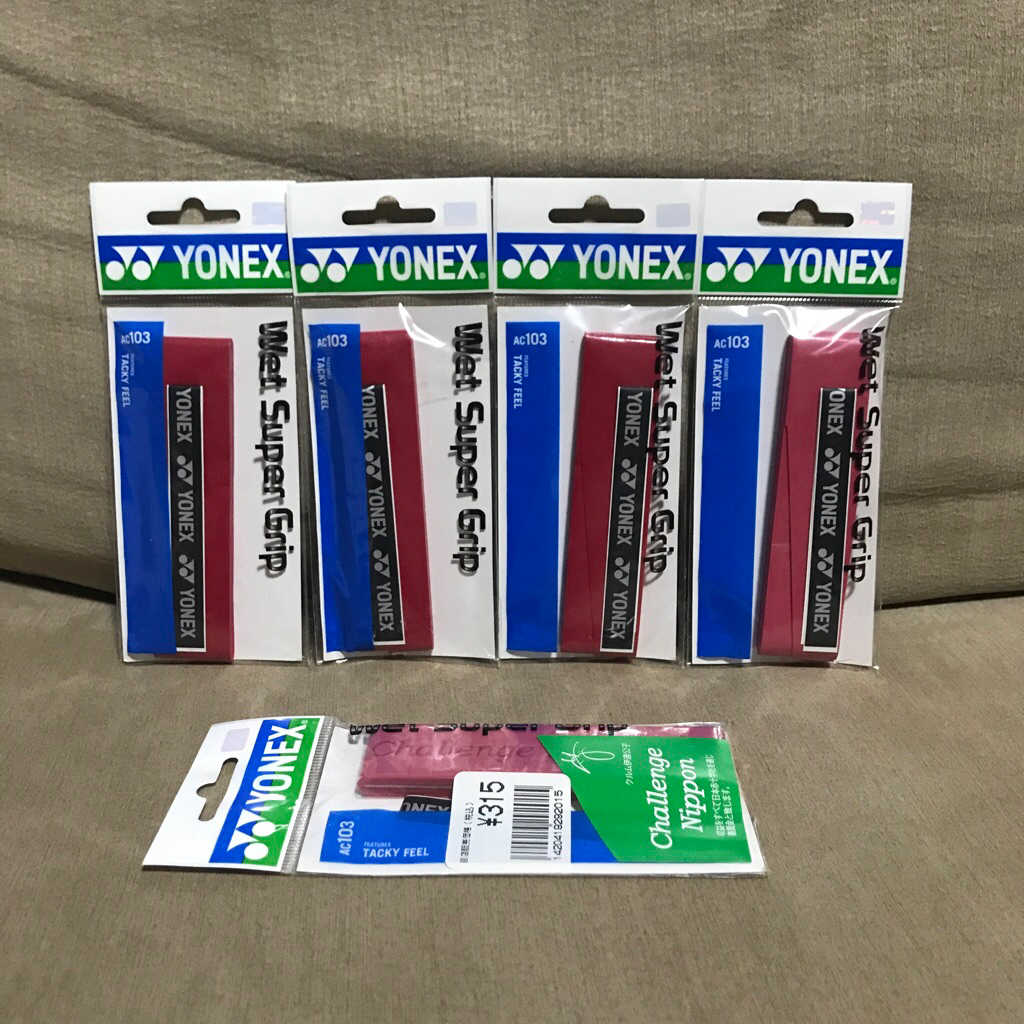 Yonex พันด้ามไม้แบด ไม้เทนนิส รุ่น AC103 พรีเมี่ยม Wet Super Grip