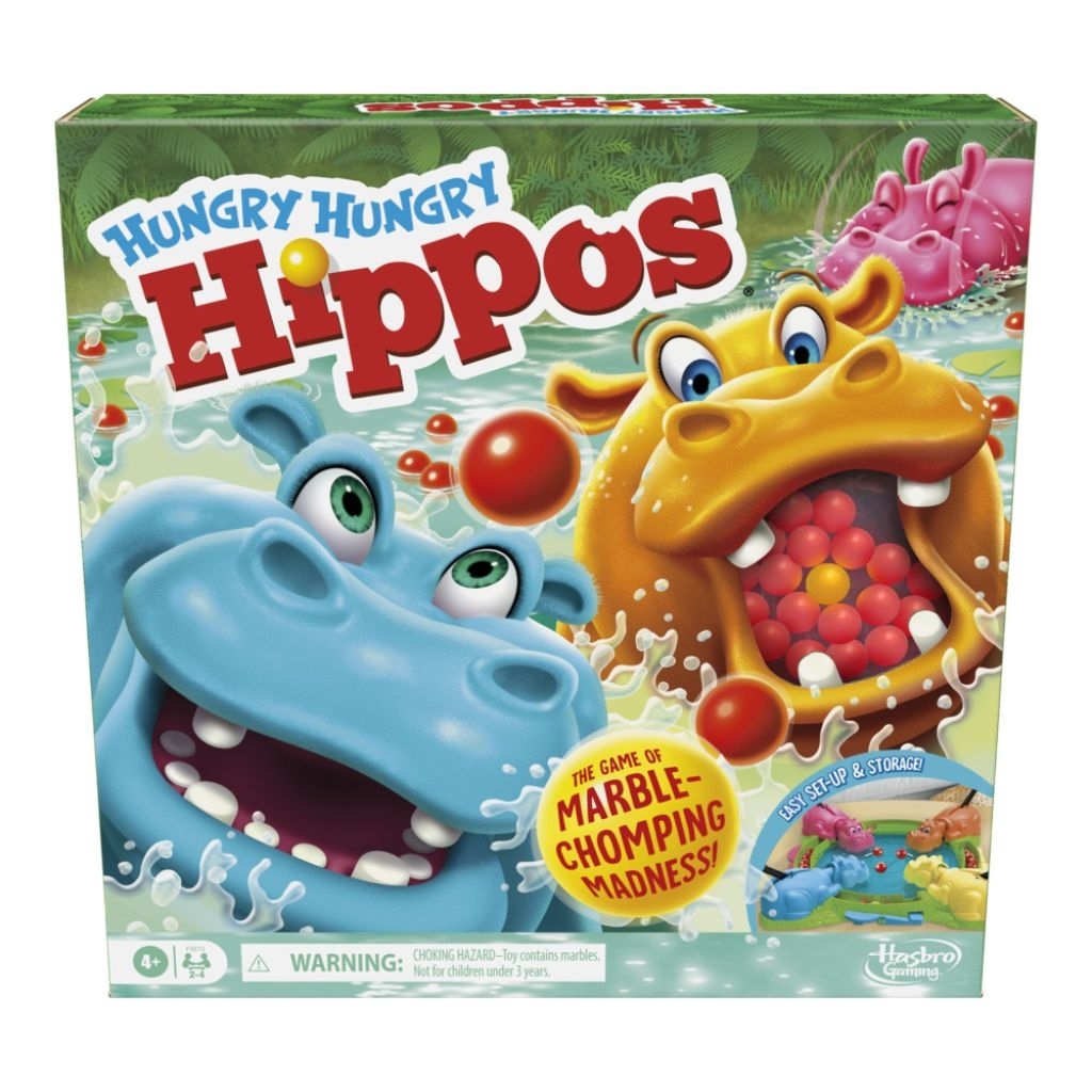 Hasbro Gaming Hungry Hungry Hippos Board Game เกมกระดานฮิปโปโปเตมัส ของแท้ ลิขสิทธิ์แท้
