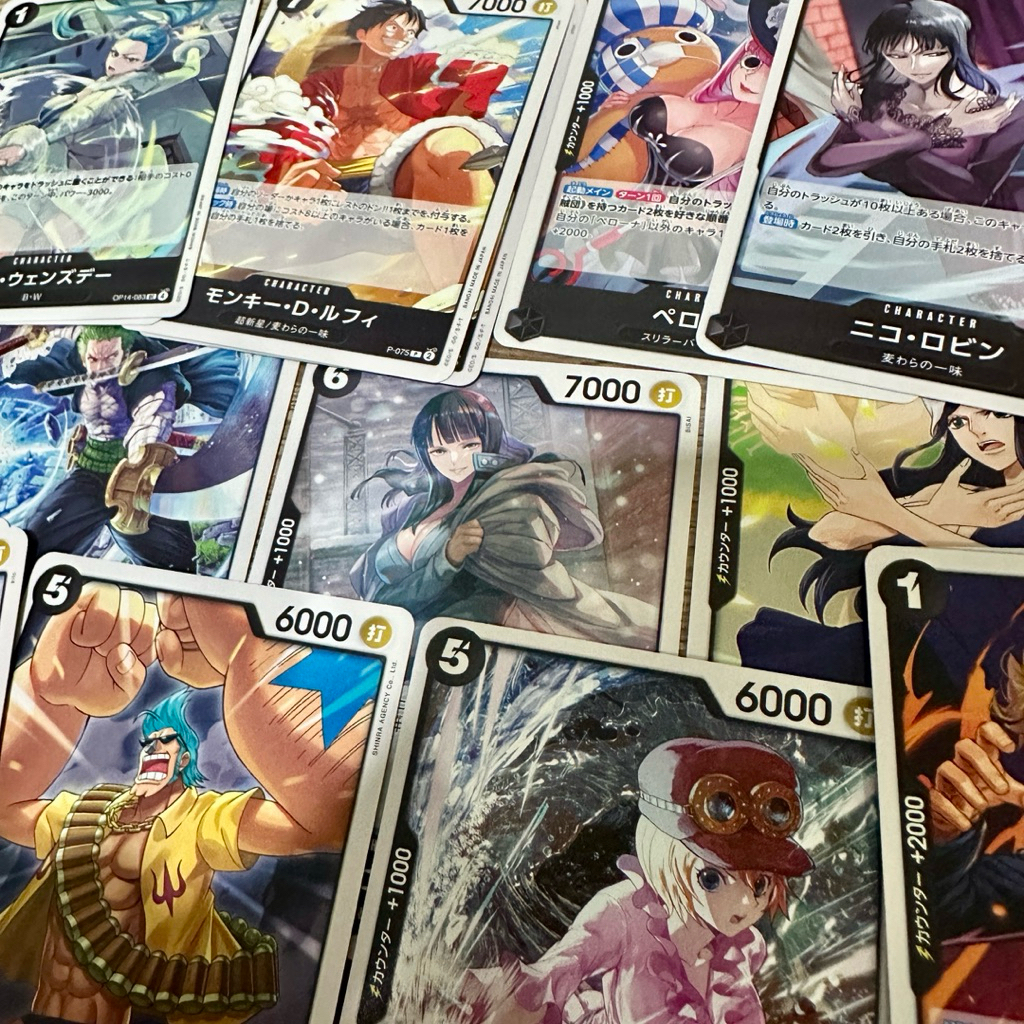 (Black⚫️) การ์ดOne Piece Card Game ใบล่ะ 8.-บาท ระดับ C,UC Red การ์ดดำ วันพีซการ์ดเกมส์ แท้ จาก Booster Box