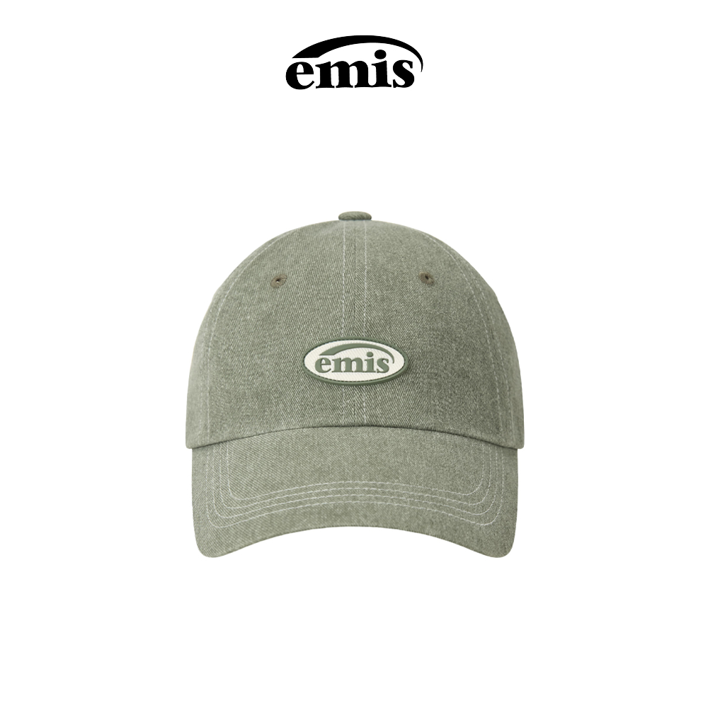 EMIS - MINI RUBBER PATCH PIGMENT BALL CAP (BABY PINK , BLACK , OLIVE ,ORANGE , PASTEL BLUE)