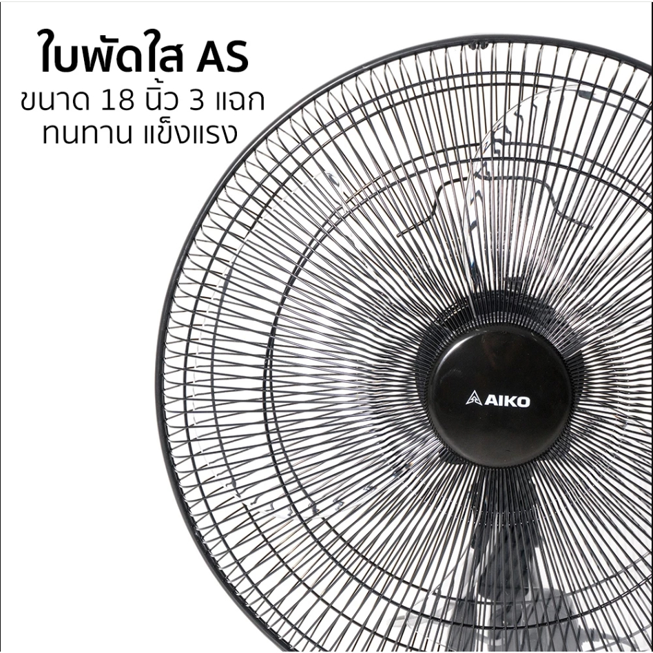 อะไหล่ ใบพัด พัดลม AIKO AK-D451 พัดลมใบพัดพลาสติก 18"*ใบใส*