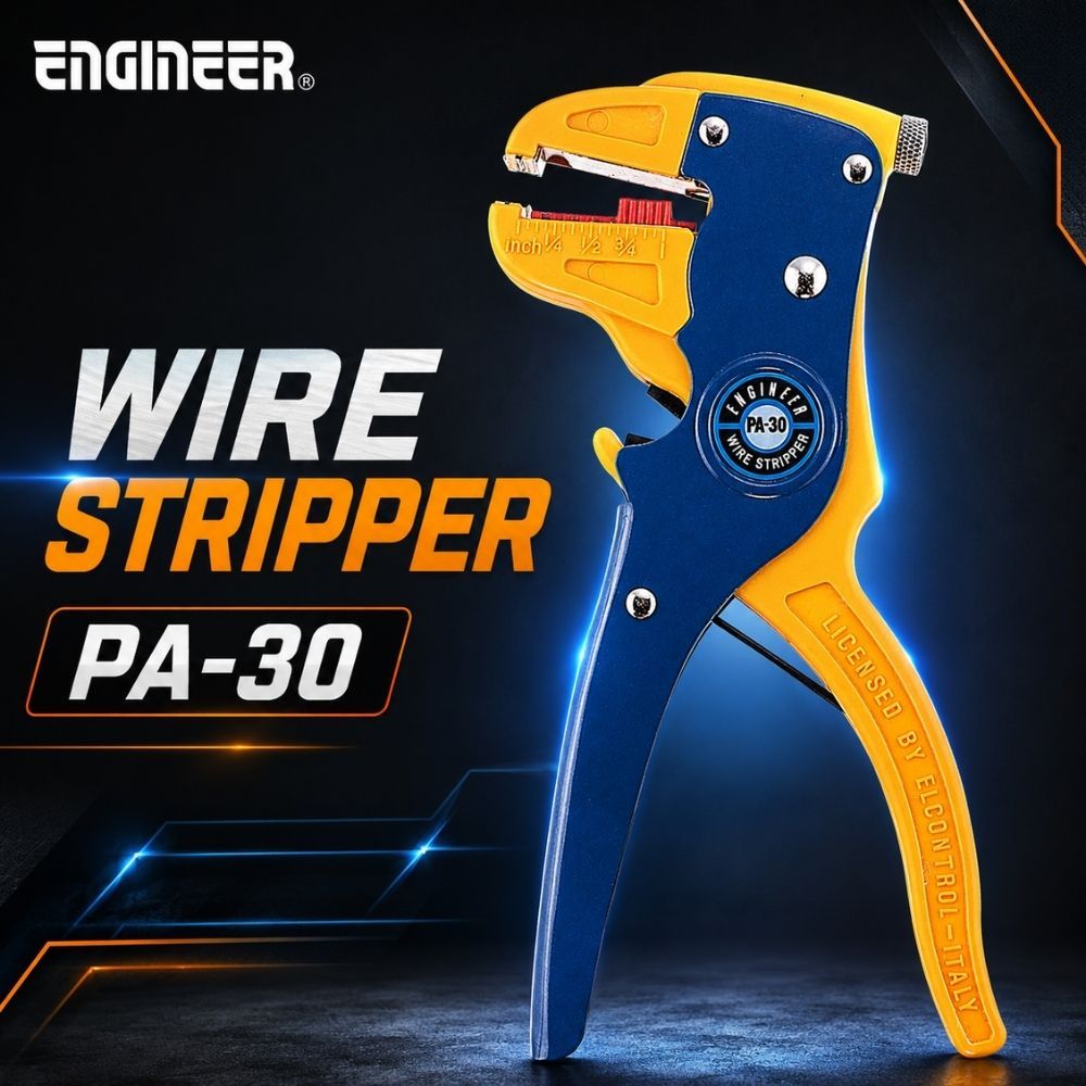 คีมปอกสายไฟ ENGINEER PA-30 สำหรับสายไฟเส้นเดียว (AWG20-10)