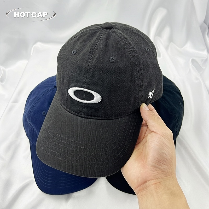 Hotcap จัดส่ง 💕หมวกเบสบอลลายตัวอักษร 3 มิติสไตล์อเมริกันสำหรับผู้ชาย ทรงซอฟต์ท็อป แบรนด์สตรีทฮิปฮอปสุดเทรนด์