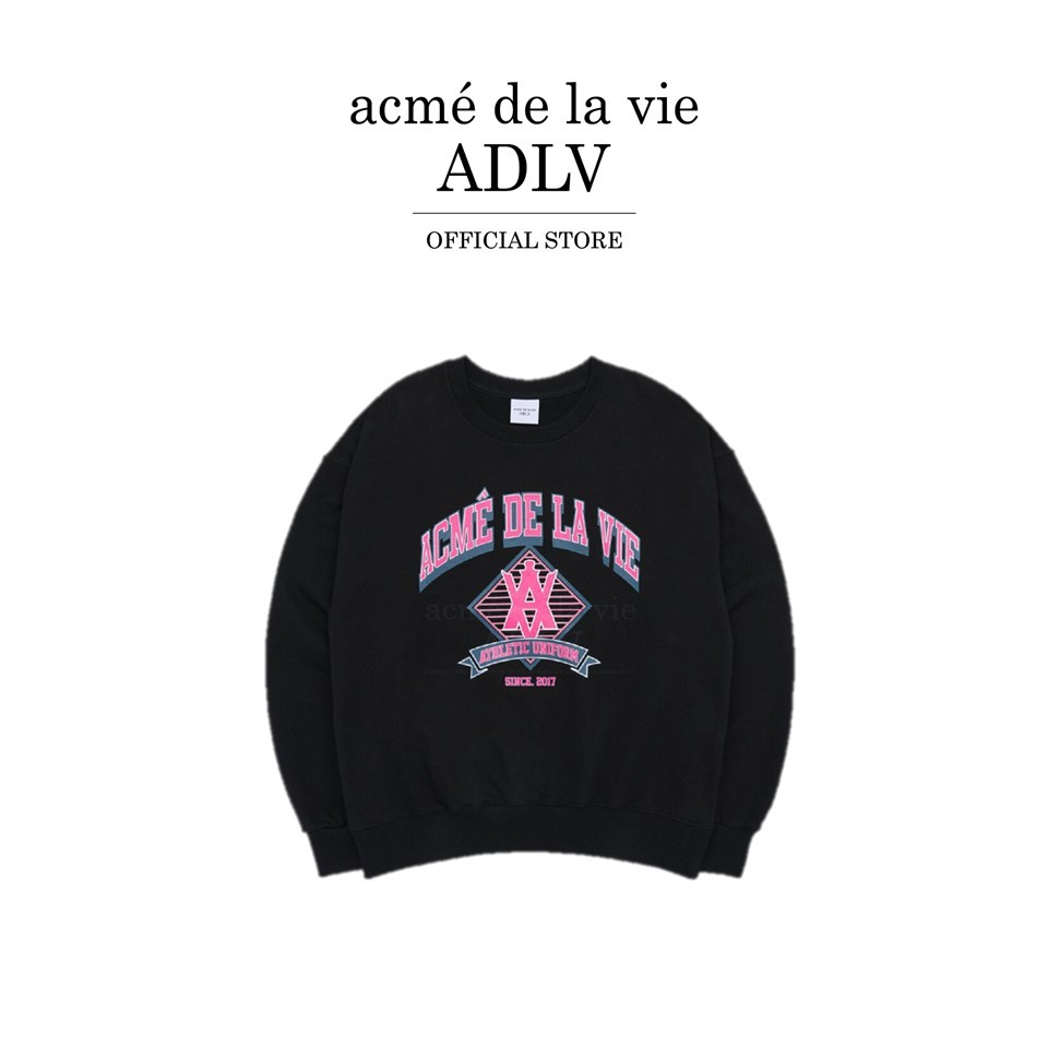 ADLV [acme de la vie] เสื้อแขนยาว รุ่น Diamond A Logo Symbol Sweat Shirt Black (50011SDMSWU_F3BKXX)