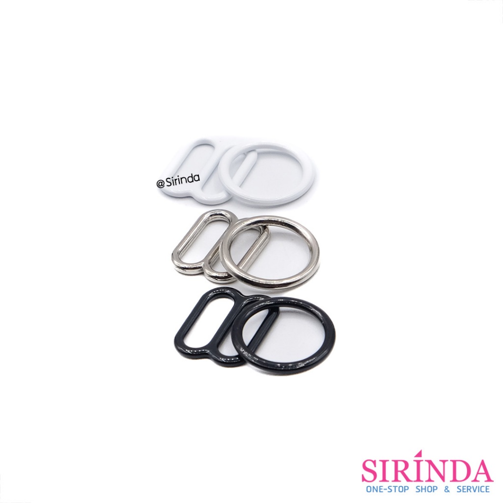 ห่วงเสื้อใน ห่วงปรับสายบรา ห่วงกลม ห่วงโลหะ ไม่ขึ้นสนิม แบบหนา Bra Ring (00380001) (ห่อเล็ก)